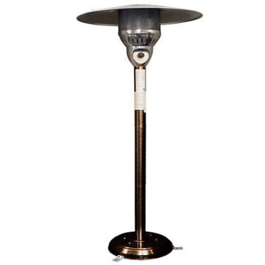 AZ Patio Heaters Residential Natural Gas Hammered Bronze Patio Heater
